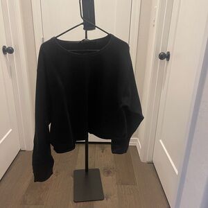 Black Athleta Cropped Crew Neck